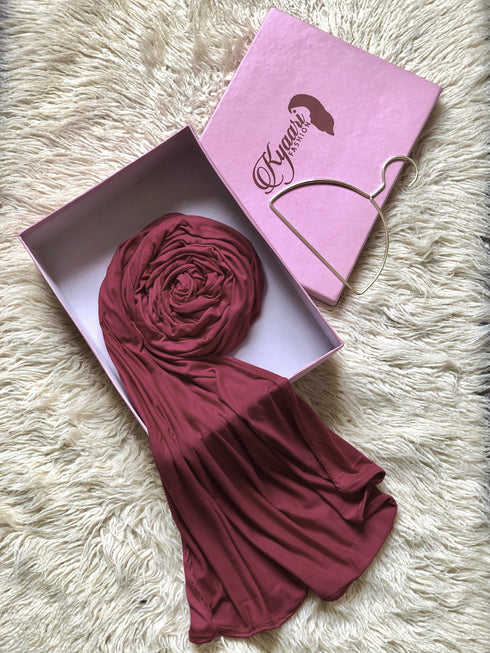 Plain Jersey Hijab - Maroon