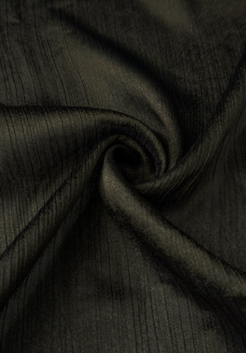 Crinkle Silk Hijab - Dark Olive
