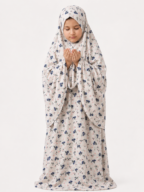 Namaz Chadar- kids - Azurielle - Black
