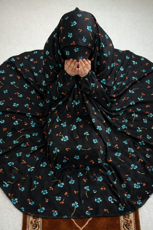 Namaz Chadar - Lily-Black