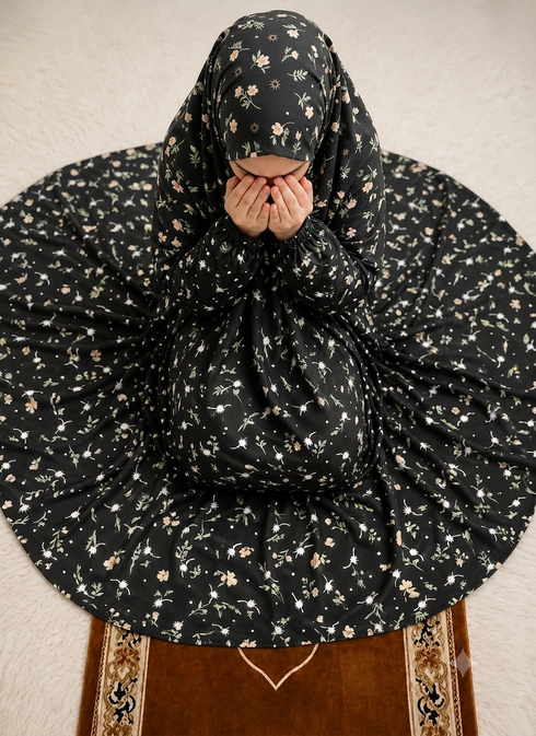 Namaz Chadar - Zoe - BLACK