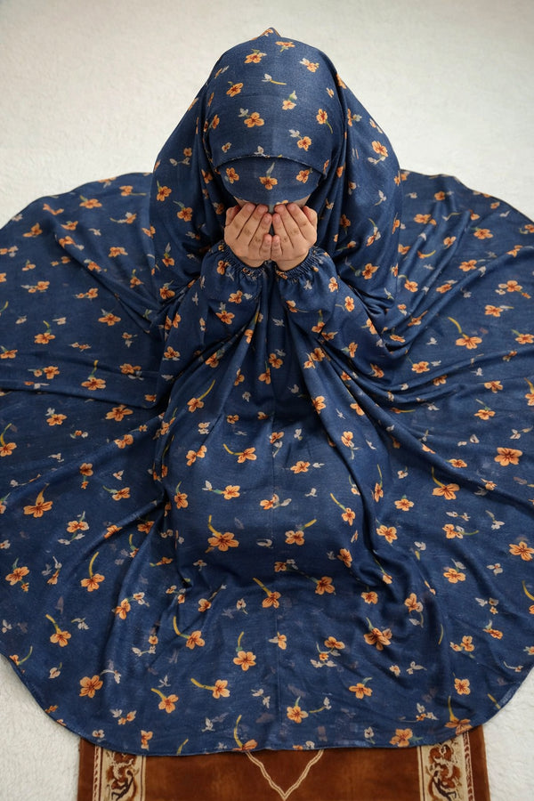 Namaz Chadar - Lily- Blue