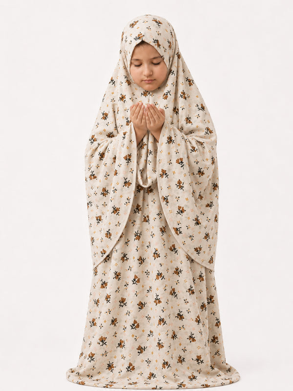 Namaz Chadar- kids - Azurielle - Brown