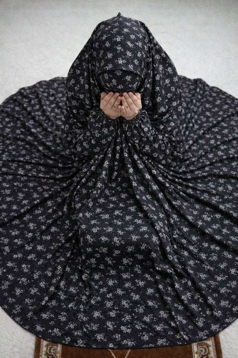 Namaz Chaddar - Black - Bushra