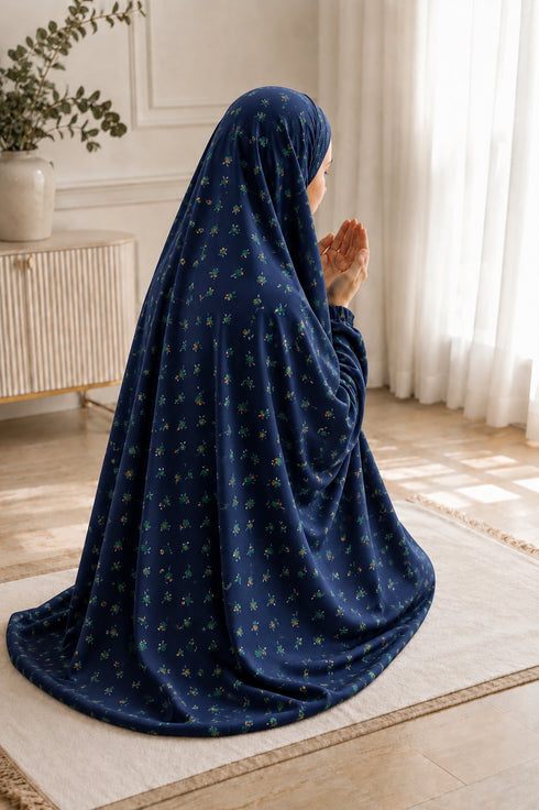 Namaz Chadar -Meher-Navy Blue
