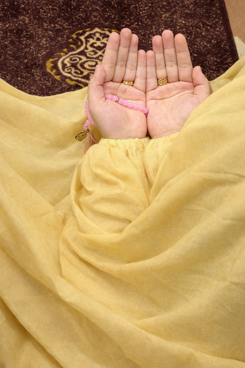 Namaz Chadar - light yellow