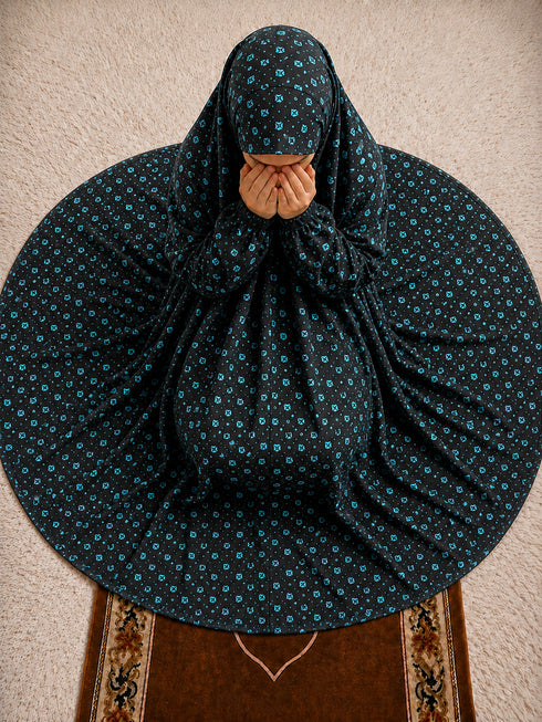 Namaz Chadar -Tasneem - Serene blue
