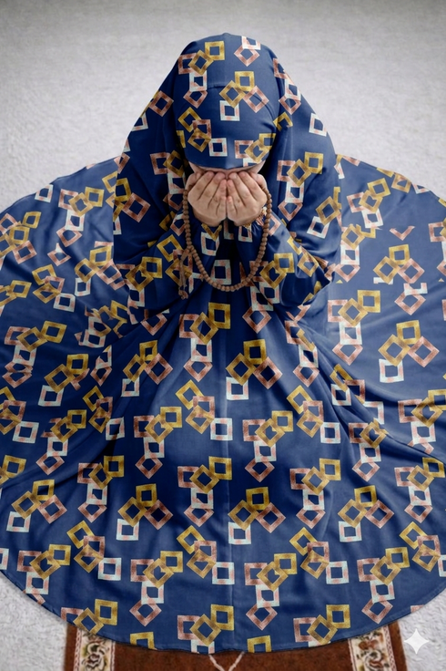Namaz Chadar- Hala- NavyBlue