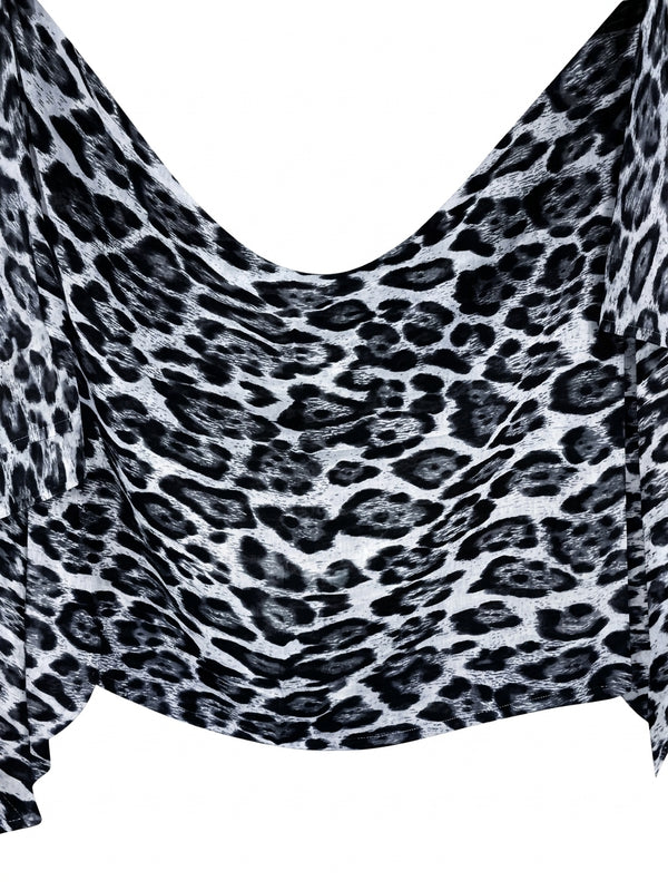Printed Chiffon Hijab-Ghost Cheetah