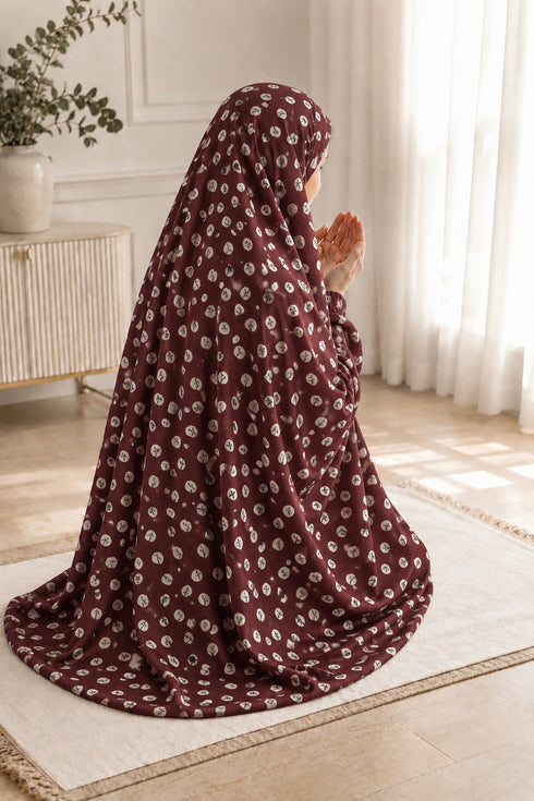 Namaz Chadar -Haya-Maroon