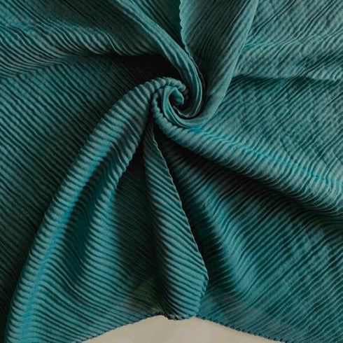 Crumpled Lawn Hijab - Ocean
