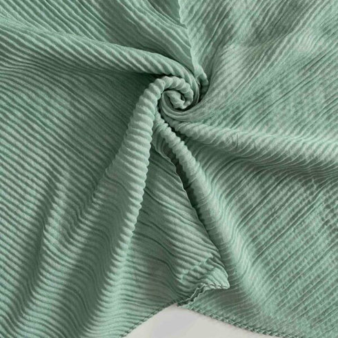 Crumpled Lawn Hijab - Mint