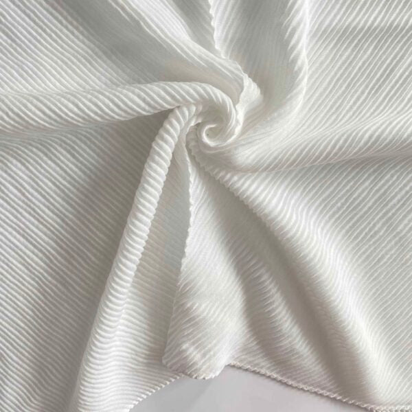 Crumpled Lawn Hijab - White