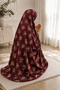 Namaz Chadar -jasmine-Rose Red