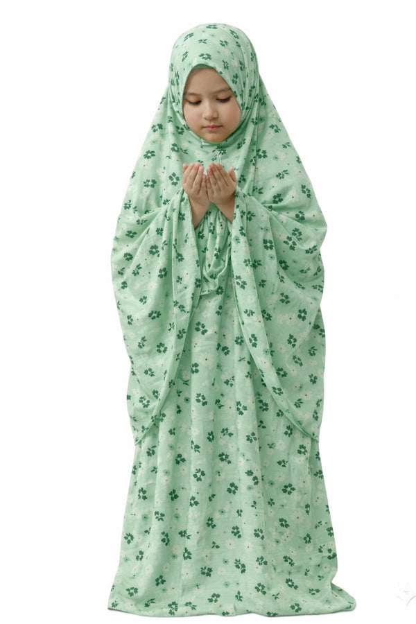 Namaz Chadar kids- Reem - Mint