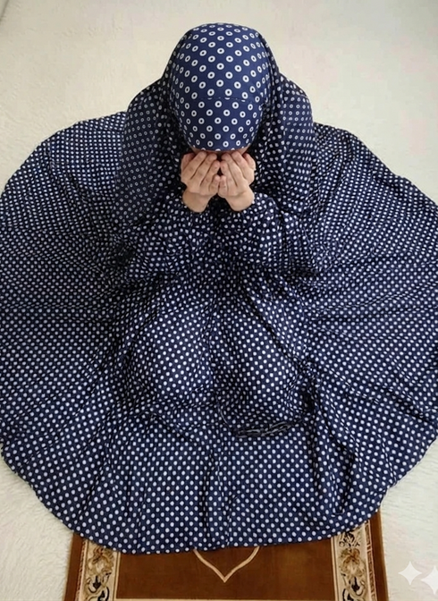 Namaz Chadar - Eiliyah- NavyBlue