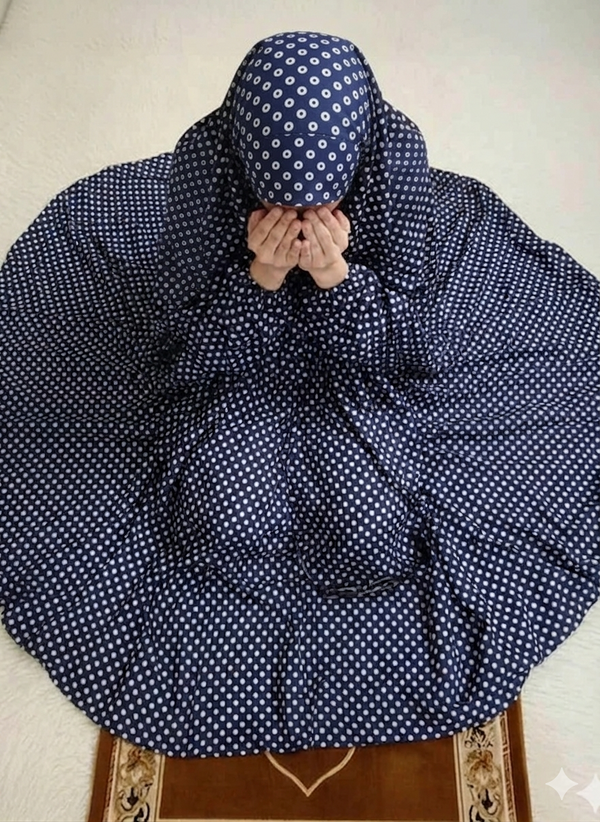 Namaz Chadar - Eiliyah- NavyBlue