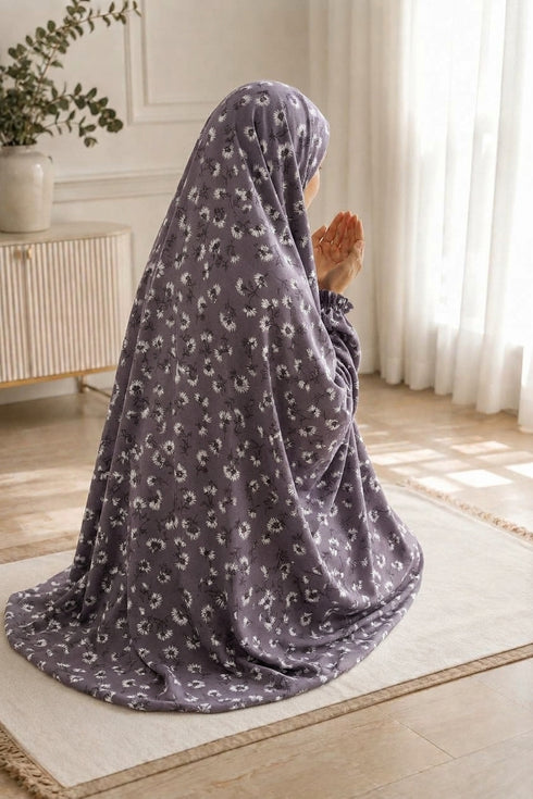 Namaz Chaddar - Jasmine-Dusty Purple