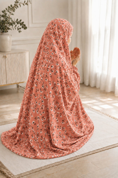 Namaz Chaddar - Jasmine-Orange