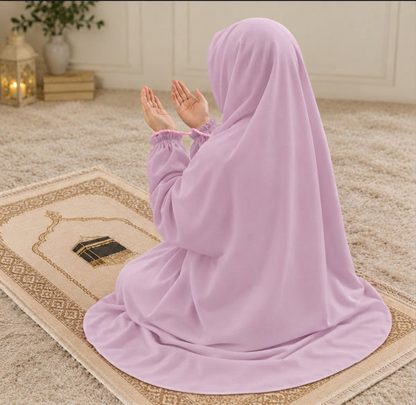 Namaz Chadar - Kids- Ash Pink
