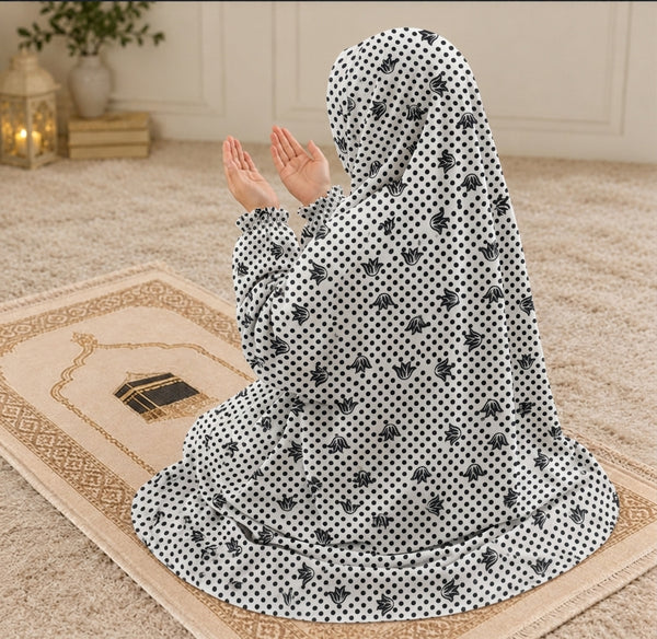 Namaz Chadar - Kids- Falak-White