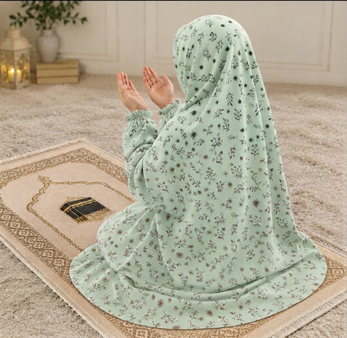 Namaz Chadar - Kids- Haya-Green