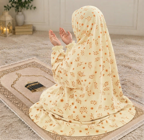 Namaz Chadar - Kids- Haya-Yellow