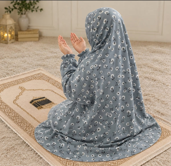Namaz Chadar - Kids- Jasmine-Grey