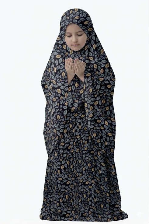 Namaz Chadar-Kid- Iqra - NavyBlue