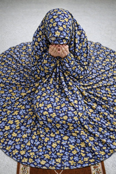 Namaz Chaddar - Isla - NavyBlue