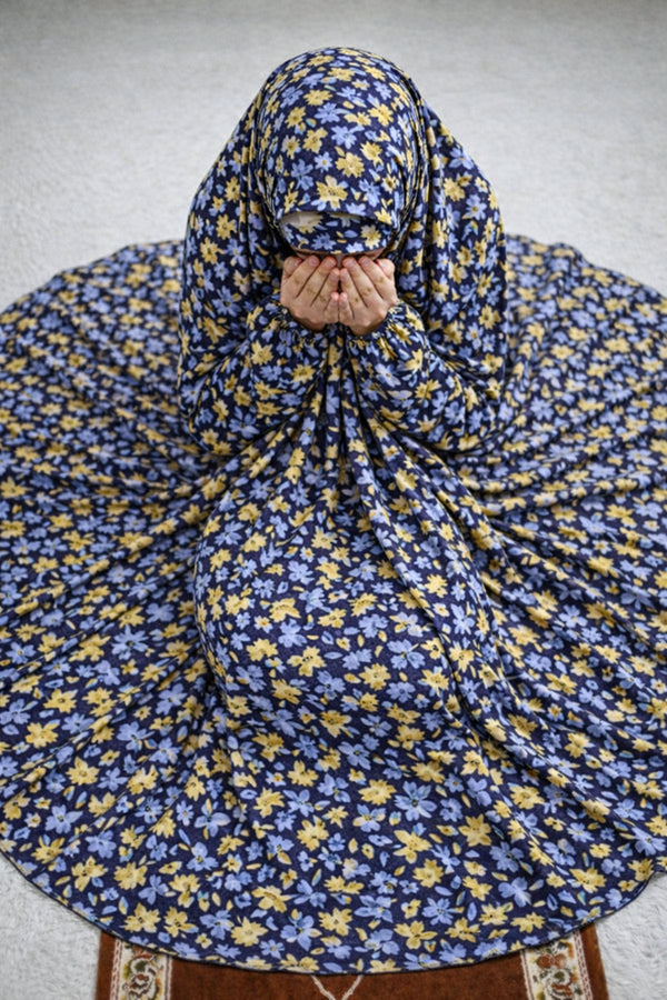 Namaz Chaddar - Isla - NavyBlue