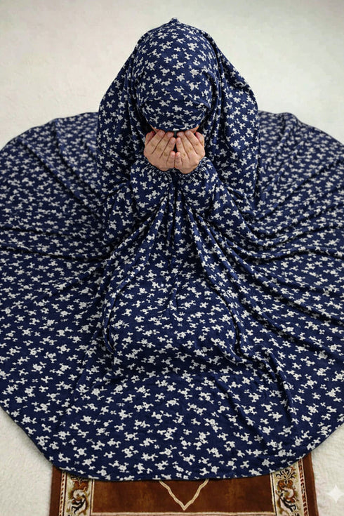 Namaz Chadar - Safa - NavyBlue