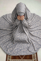 Namaz Chadar - Freya -Navyblue