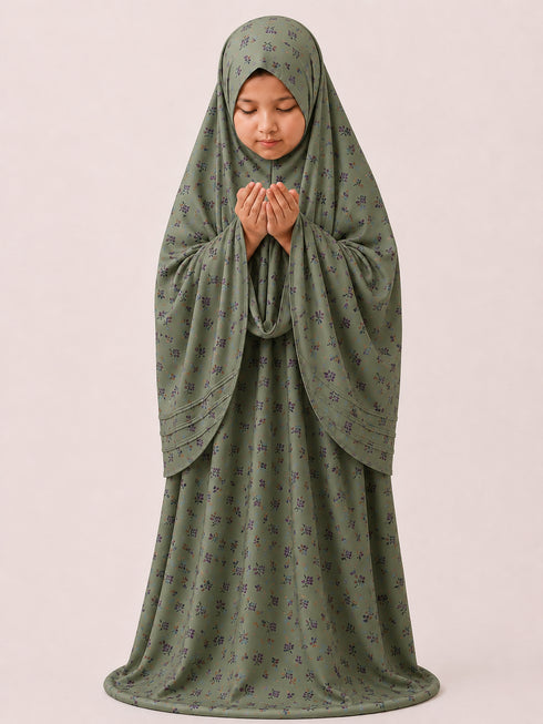 Namaz Chadar - Kids- Samaira- Olive