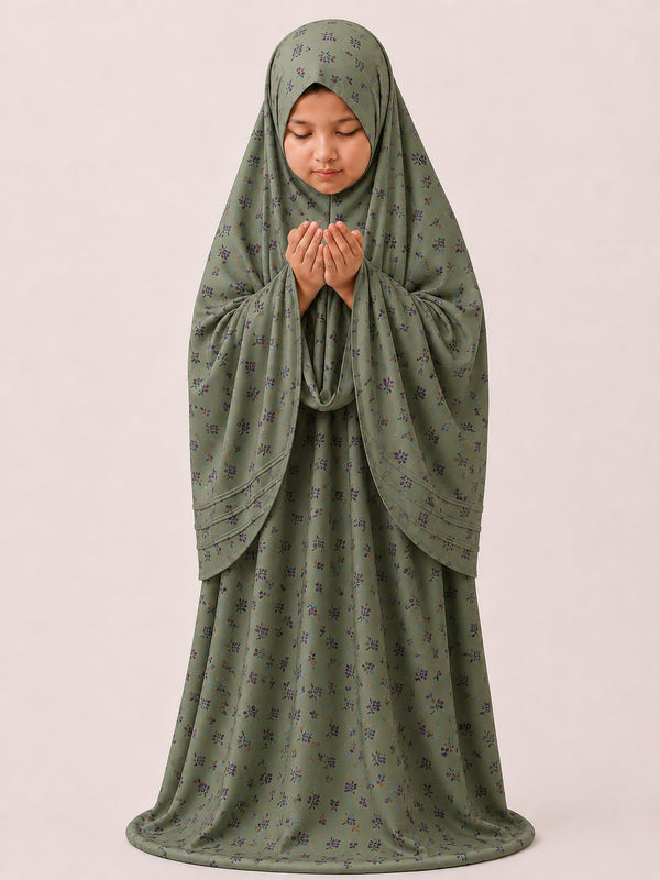 Namaz Chadar - Kids- Samaira- Olive
