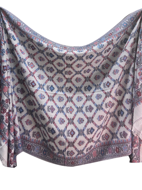 Pashmina Kani - Cosmic-White