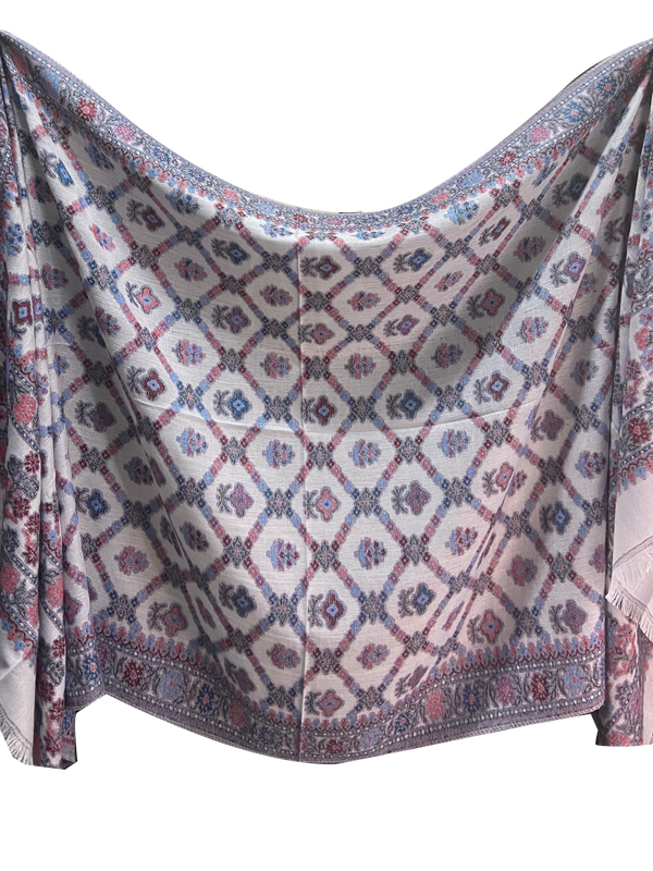 Pashmina Kani - Cosmic-White