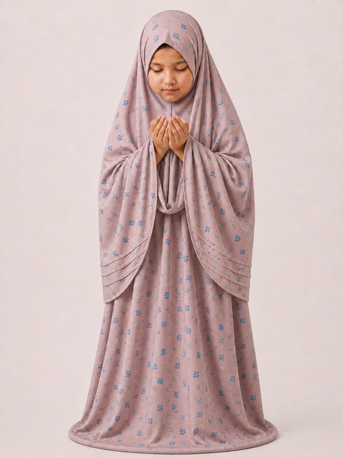 Namaz Chadar - Kids- Samaira-Pink