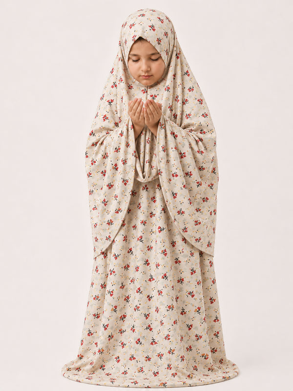 Namaz Chadar- kids - Azurielle - Red Cherry