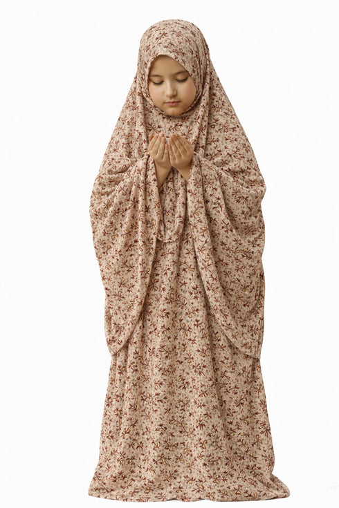 Namaz Chadar- kids - Freya- Red