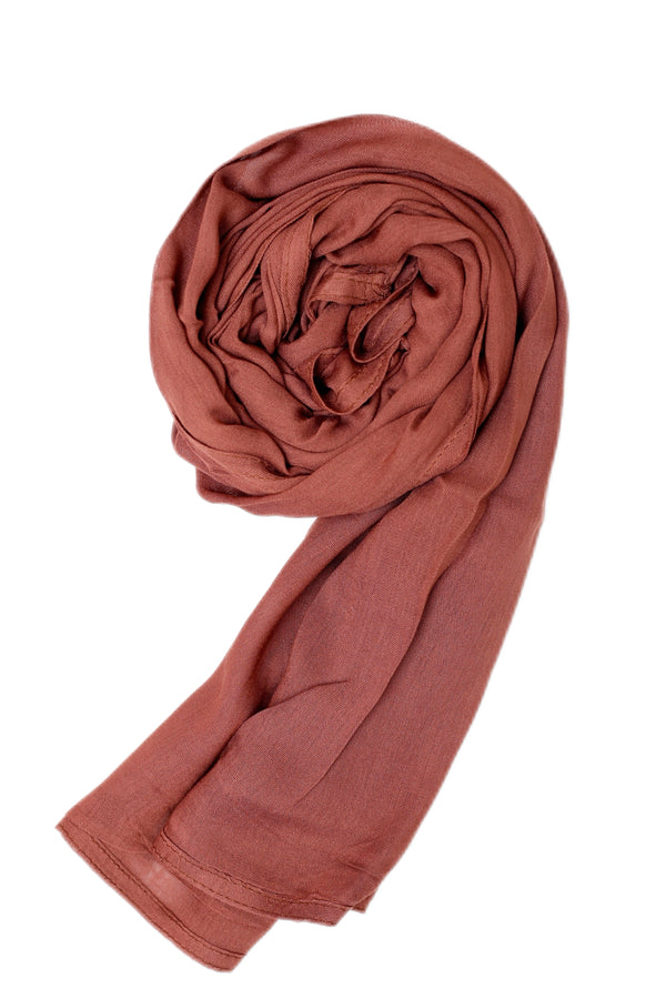 Modal Hijab- Rose wood