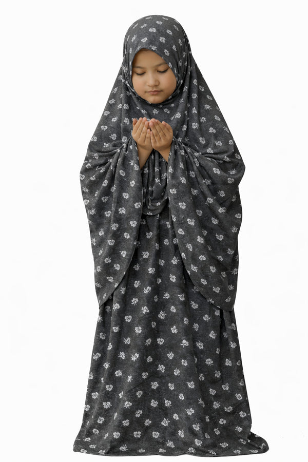 Namaz Chadar- kids - Black - Ruqayya