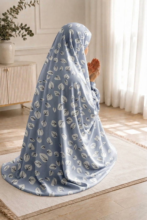 Namaz Chadar -Haya-Silver Blue