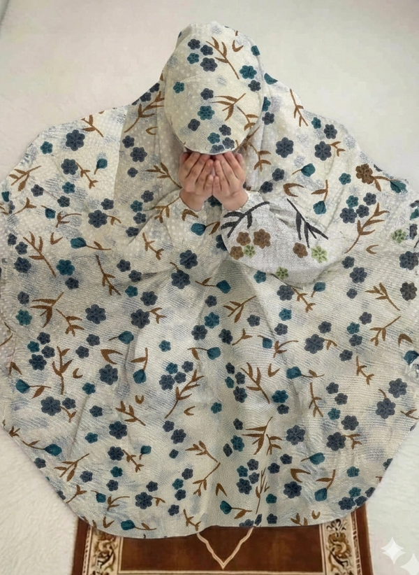 Namaz Chadar- Bareera- White