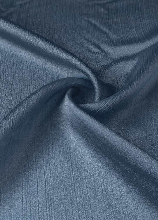 Crinkle Silk Hijab - Denim