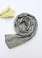Velvet Silk Hijab - Smoke Grey