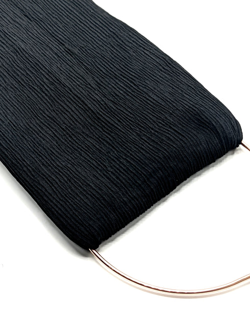 Crinkle Lawn Hijab - Black