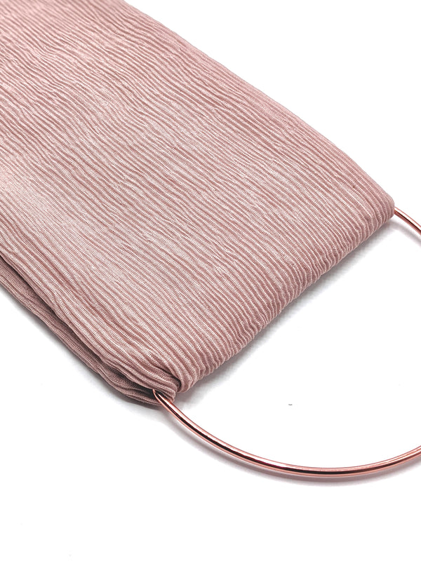 Crinkle Lawn Hijab - Nude Pink