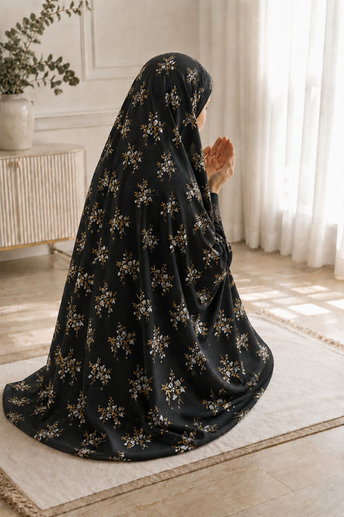 Namaz Chadar -jasmine-Black