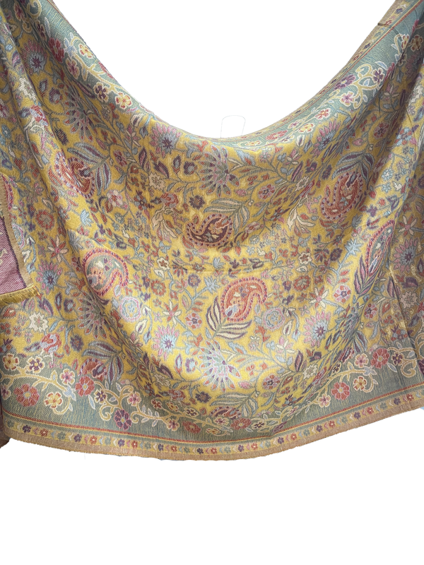 Pashmina Kani - Hareer Mustard